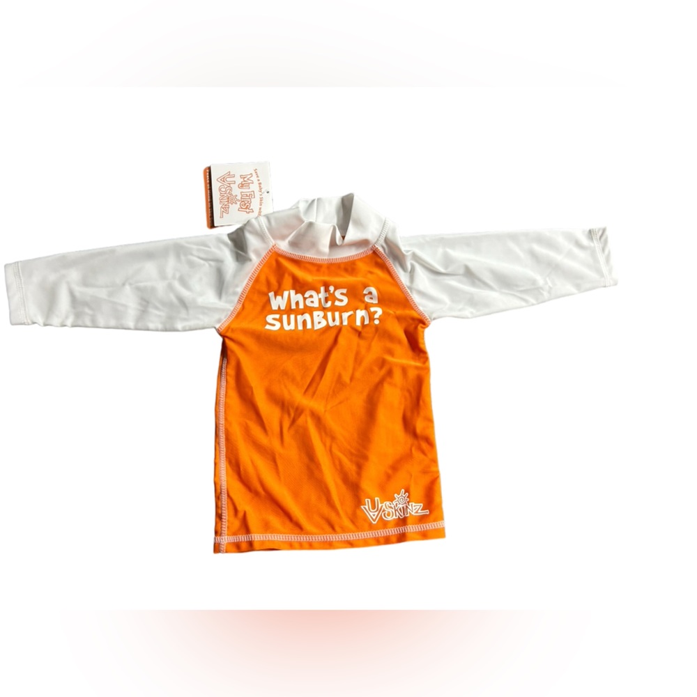 UV SKINS toddler sun protection rashguard long sleeve shirt 12-24 months NWT
